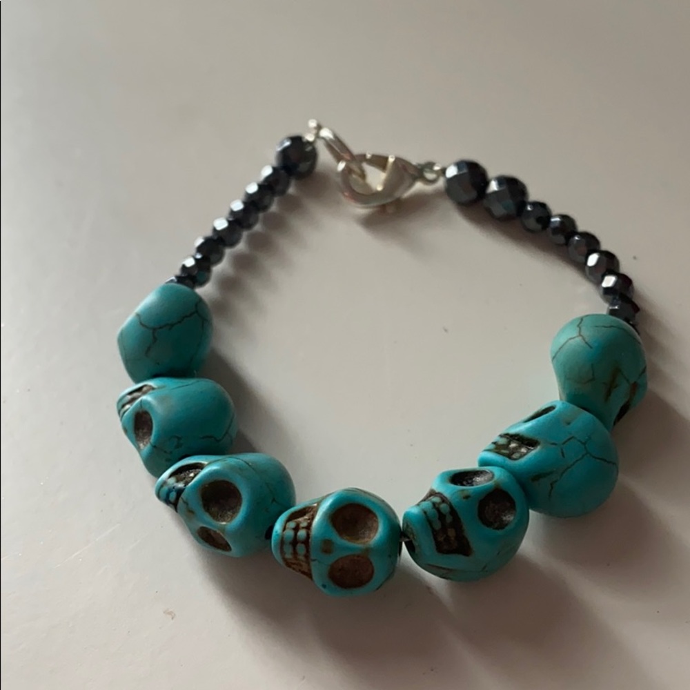 Handmade skull bracelet